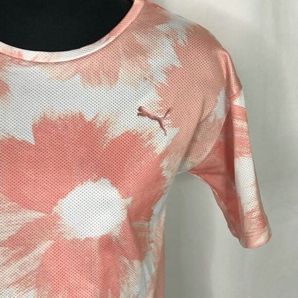 Puma Perforated Floral Active Crop Top - Women’s L - Picture 5 of 8